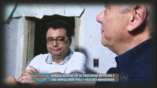 De Volta ao Passado Marcelo Rezende visita antiga casa e lembra da mãe [upl. by Neibaf]