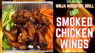 Perfectly Smoked Chicken Wings on the Ninja Woodfire Grill [upl. by Ahsener]