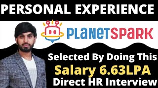 My Personal Experience  How I Cleared Planet Spark BDA Interview  Direct HR Interview  Best Job [upl. by Hebbe]