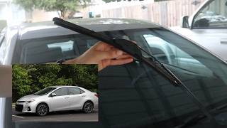 Toyota Corolla Windshield Wiper Install  RainX [upl. by Goto27]