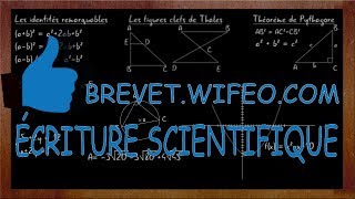 ECRITURE SCIENTIFIQUE Exercice type Brevet Correction  Astuces [upl. by Anikehs92]