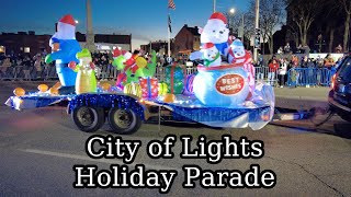 Lowell MA City of Lights Parade 2023 Spectacular ChristmasHoliday Parade and City Hall Lighting [upl. by Angrist]