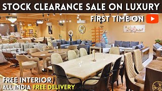 Luxury furniture stock clearance sale on Beds Sofa sets Dining table Chairs amp All Furniture items [upl. by Nnahgem]