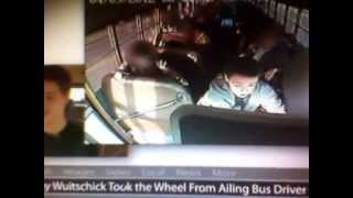 13YearOld Saves Classmates When Bus Driver Faints [upl. by Mook]