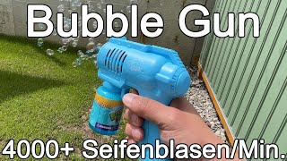 Bubble Gun  Seifenblasenpistole  4000 BlasenMinute  Unbox  ASMR [upl. by Nannie909]