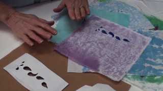 Make a Fast Stencil for a Fabric Print [upl. by Adnalram601]