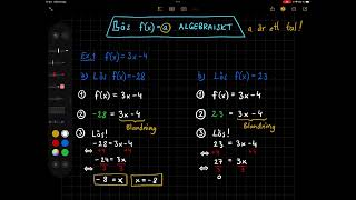 Lös fx  a algebraiskt [upl. by Mclaurin]