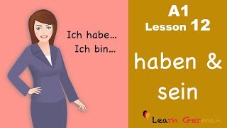 Learn German for beginners A1  Verb Conjugation Part 1  Lesson 12 [upl. by Tullusus]