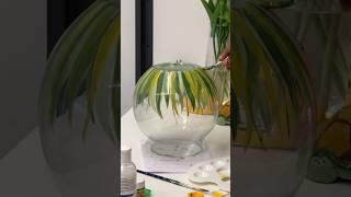 🔥Fish bowl transformation trending diy yas craft transformation paint viral shorts fyp [upl. by Shushan]