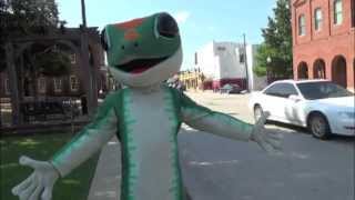 GrapeFest Uncorked GEICO Gecko in Grapevine Texas [upl. by Josephina]