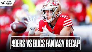 49ers vs Bucs Week 10 Fantasy Recap CMC returns drop Jordan Mason Jennings Pearsall debate [upl. by Anayeek]