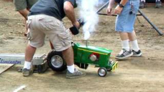 Jim revs up the Deere for a little smoke effect [upl. by Durnan]