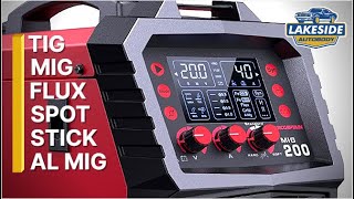 ARCCAPTAIN MIG200 6 in 1 Inverter Welder Review  Super Easy to Use [upl. by Pieter701]