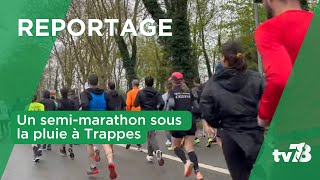 350 courageux participent au 10 km et au Semimarathon de Trappes sous la pluie [upl. by Oibaf]