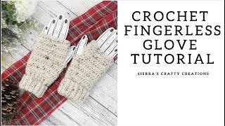 Quick amp Easy Crochet Fingerless Glove Tutorial How to Crochet Fingerless Gloves [upl. by Eamanna]