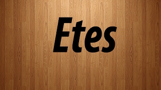 How to Pronounce Etes in French  Etes French Pronunciation [upl. by Letrice]