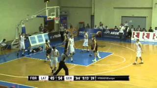 Isaiah Hartenstein  21 PTS amp 11 REB amp 3 AST vs Latvia  2015 U18 European Championship [upl. by Allister]