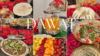 EASY DAWATH VLOG in URDU  Dum ka Kheema Hyderabadi BriyaniHalwa Puri Pasta Special RKK Menu [upl. by Alet]