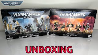 Dark Angels Company Veterans amp Inner Circle Companion Double Unboxing amp First Look  Warhammer 40k [upl. by Ydnab200]