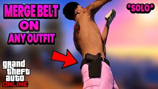 How To Get Any Belt On Any Outfit Glitch In Gta 5 Online 166 [upl. by Starkey]