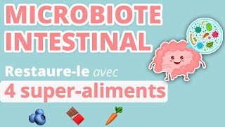 Microbiote intestinal  TOP 4 des SUPER ALIMENTS à consommer [upl. by Nyraf]