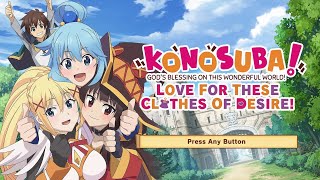 Konosuba  Gods Blessing on This Wonderful World Love for These Clothes of Desire Quick Overview [upl. by Atinna]