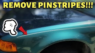 How To Remove Pinstripes From an 80s90s Car [upl. by Procter]