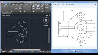 2D Autocad practice drawing [upl. by Colly]