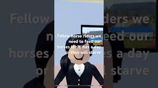 Wrong button rider roblox horse [upl. by Servetnick122]