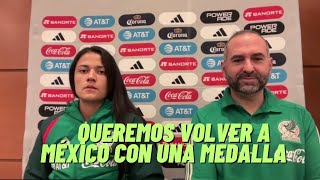 MÉXICO VS JAMAICA PEDRO LÓPEZ Y REBECA BERNAL Conferencia Pre Partido [upl. by Ahseekat183]