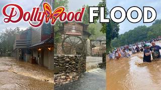 DOLLYWOOD CLOSES Due To Massive FLASH FLOOD in Pigeon Forge Tennessee [upl. by Jaynell]