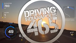 Driving Indianapolis  I465 South  Insta360 Ace Pro GPS Overlay [upl. by Bocaj]