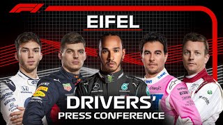 2020 Eifel Grand Prix Drivers Press Conference Highlights [upl. by Eniladam237]