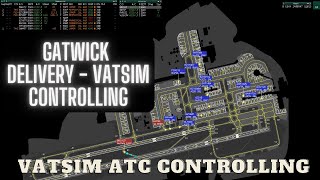 Back in the ATC Tower EGKKDEL Controlling  VATSIM ATC [upl. by Eire820]