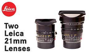 Two Leica 21mm Lenses [upl. by Wendall]