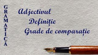 ADJECTIVUL  GRAMATICA  SCOALA ONLINE [upl. by Alegnaed]