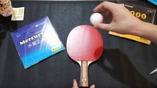 Unboxing Kosaka Blade Yinhe 9000 mercury rubber table tennis pingpong [upl. by Tselec]