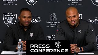 Antonio Pierce and Champ Kelly Presser  11123  Raiders  NFL [upl. by Anytsirhc]