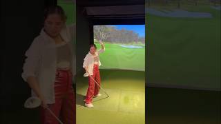 Homer Indoor Golf golf golfswing golfingday golfer golfvibes funnygolf 5irongolf [upl. by Nanor342]