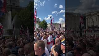 Emotional Tommy Robinson as thousand attend march 🇬🇧 [upl. by Calbert]