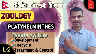 L2 Lifecycle amp Control of Taenia solium ● PLATYHELMINTHES ● ZOOLOGY ● BSc First Year ●TU [upl. by Cordy]