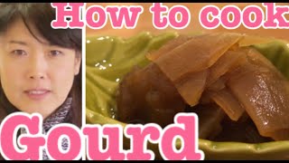 How to cook dried Gourd Kampyo [upl. by Ainafets]