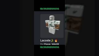 IDS DE BROOKHAVEN VERSÃO LACOSTE 🐊 viral edit brookhaven roblox lacoste [upl. by Southworth]