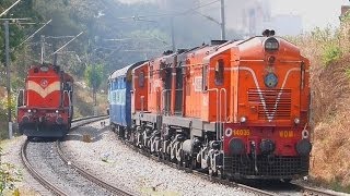 DOUBLE HANUMAN BALD HEAD ALCo Indian Railways  Jaipur Express 3 ALCos [upl. by Atir343]