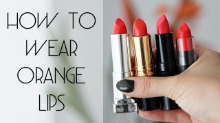 How to Wear Orange Lipstick  orange lipstick for your skintone all drugstore [upl. by Lemrej]