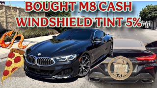 Purchased my M8 Cash 🍕 Tinting my Windshield 5percent Law enforcement special [upl. by Engelhart]