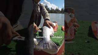 Salmon Fillet Technique with Fish Em LLC alaska fishing salmon [upl. by Giltzow]