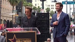 Robert Downey Jr ROASTS Chris Hemsworth with Help from Avengers [upl. by Ellerrehs708]