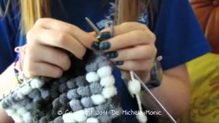 DIY Tutorial sciarpacollarino ponpon già iniziato  Micaon Life [upl. by Haase692]