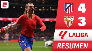 REMONTADA ÉPICA del ATLÉTICO DE MADRID 43 vs SEVILLA con DOBLETE de GRIEZMANN  RESUMEN  La Liga [upl. by Jay]